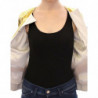 Giacca in pelle viola bianco oro - IT40-S