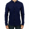 Camicia in cotone a quadri blu - IT48 - M
