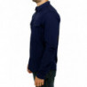 Camicia in cotone a quadri blu - IT48 - M