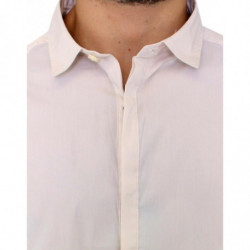 Camicia elegante in cotone bianco - IT52 - XL