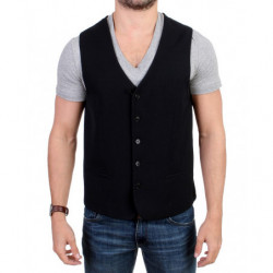 Gilet casual in misto lana...