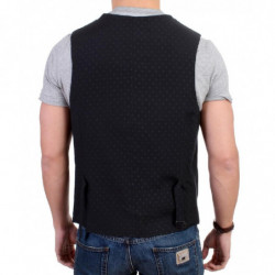 Gilet casual in misto lana nera - IT48 - M