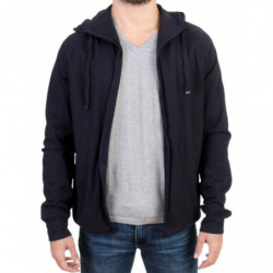 Maglia blu in cotone con...