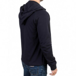 Maglia blu in cotone con cappuccio - IT50 - L