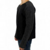 Maglione girocollo in lana grigia - IT48 - M