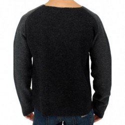 Maglione girocollo in lana grigia - IT48 - M