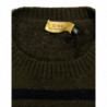 Maglia girocollo a righe marroni - IT52 - XL
