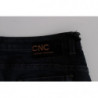 Jeans blu a gamba attillata - W26