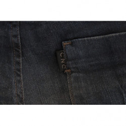 Jeans blu a gamba attillata - W27