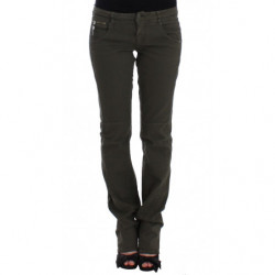 Jeans verdi a gamba slim -...