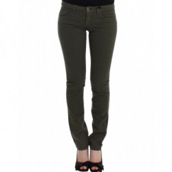 Jeans verdi a gamba slim - W26