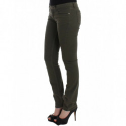 Jeans verdi a gamba slim - W26