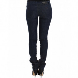 Jeans blu a gamba attillata - W26