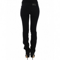 Jeans neri a gamba dritta - W26