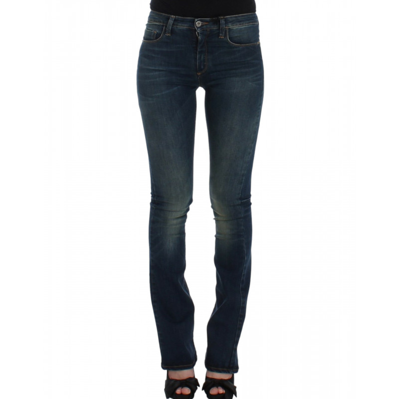 Jeans blu a gamba dritta - W26