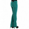 Jeans verdi a gamba dritta - W26