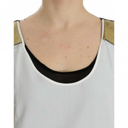 Top bianco senza maniche - S