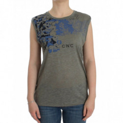 T-shirt senza maniche con...