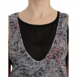 Top nero senza maniche - XL