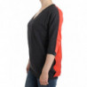 Maglione grigio a maniche corte - L