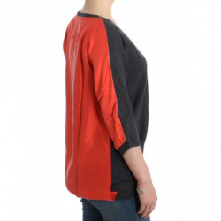 Maglione grigio a maniche corte - L