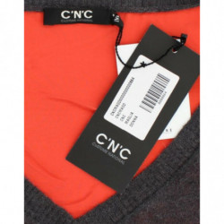 Maglione grigio a maniche corte - L