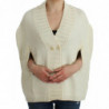 Cardigan lavorato a maglia bianco - M