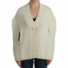 Cardigan lavorato a maglia bianco - M