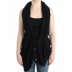 Cardigan in maglia nero...