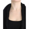 Cardigan in maglia nero senza maniche - S