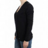 Cardigan in alpaca di lana grigia - S