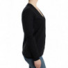Cardigan in alpaca di lana grigia - S