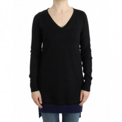 Maglione leggero nero con...
