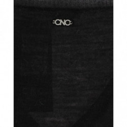 Maglione leggero nero con scollo a V - M