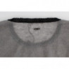 Maglione asimmetrico decorato grigio - L