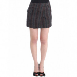 Minigonna in lana grigia -...