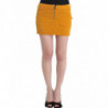 Minigonna in velluto a coste giallo - IT40-S