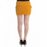 Minigonna in velluto a coste giallo - IT40-S
