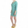 Abito tubino verde con maniche a 3/4 - IT38-XS
