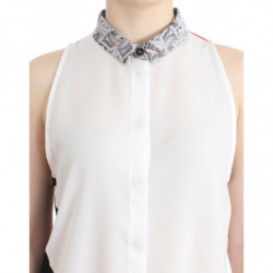 Abito camicia bianca con orlo asimmetrico - IT46-XL