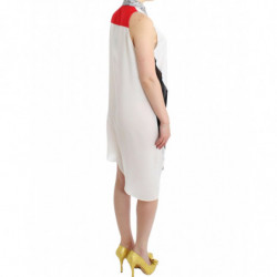 Abito camicia bianca con orlo asimmetrico - IT44-L
