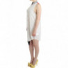 Abito camicia bianca con orlo asimmetrico - IT44-L