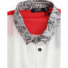 Abito camicia bianca con orlo asimmetrico - IT44-L