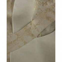 Gilet giacca senza maniche in broccato beige - IT40-S
