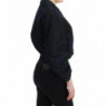 Giacca di jeans blu Cappotto Blazer corto 2 in 1 - IT42
