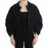 Giacca di jeans blu Cappotto Blazer corto 2 in 1 - IT42