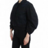 Giacca di jeans blu Cappotto Blazer corto 2 in 1 - IT40