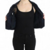 Giacca di jeans blu Cappotto Blazer corto 2 in 1 - IT40