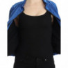 Giubbotto Bomber Blu Cappotto Blazer Corto In Nylon - IT40