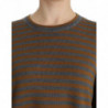 Top maglione oversize a righe gialle grigie - IT40- L
